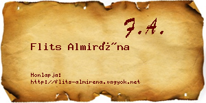 Flits Almiréna névjegykártya